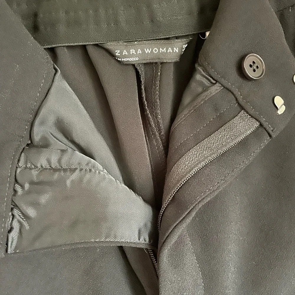 Zara Black Track Pants with Red and White Stripes - Picture 5 of 6